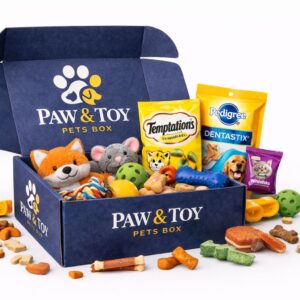 Box mensal Paw & Toy - Surpresas mensais para cães e gatos.